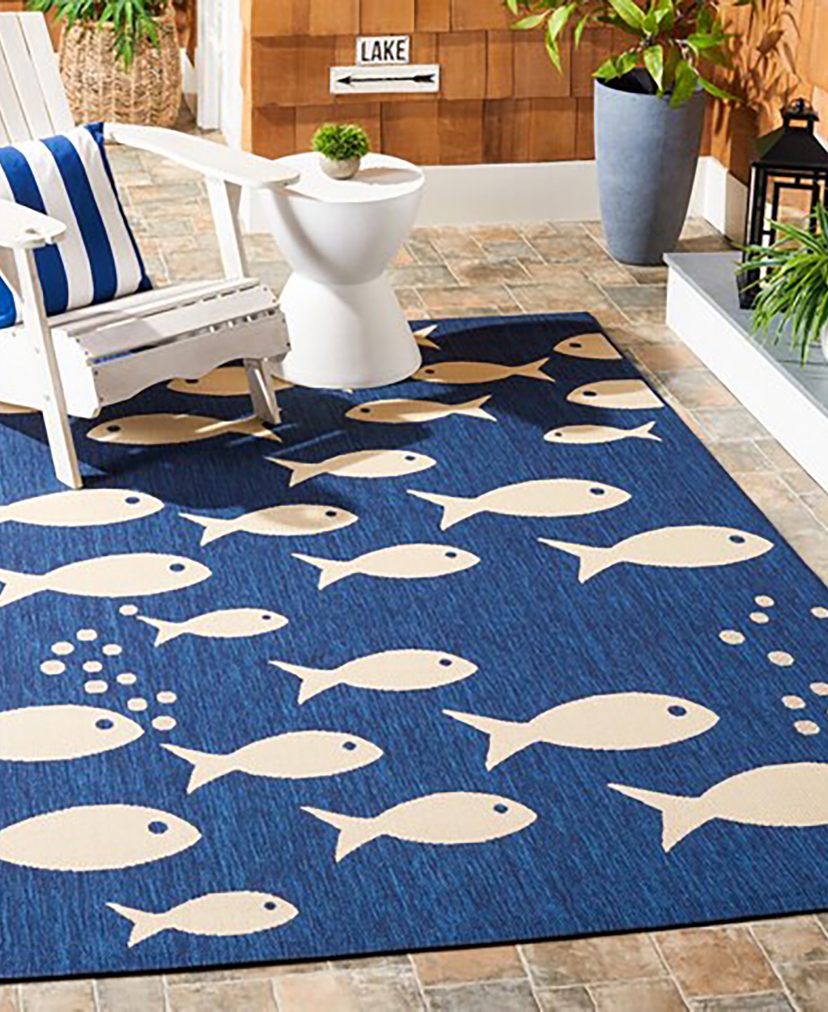 Safavieh Courtyard I CY601258 4'x4' Area Rug -Beige