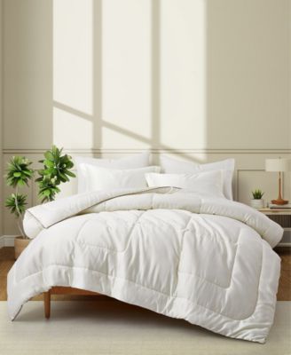 Silky Satin Down Alternative 3 Piece Comforter Set, King