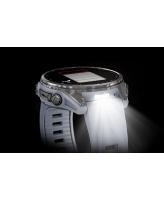 fenix 8 43mm, AMOLED, Outdoor & Fitness GPS Smartwatch, Glass, Stainless Steel/Whitestone, WW