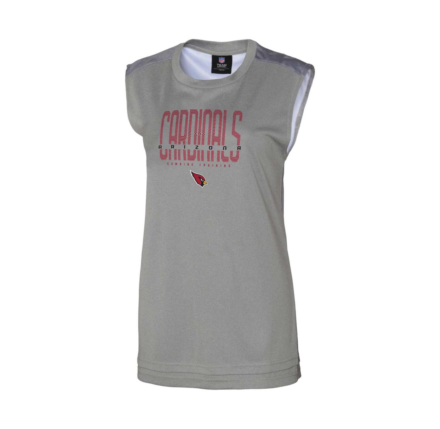 Women's Gray Arizona Cardinals No Sweat Tank Top