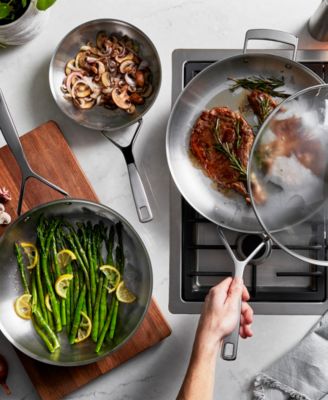 Essential 5 Stainless Steel 2-Piece Fry Pan with Lid