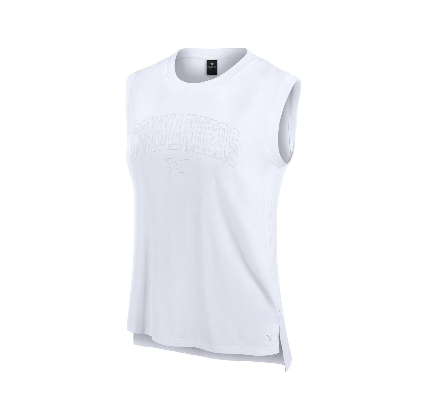 Women's White Washington Commanders Studio Gym Tank Top