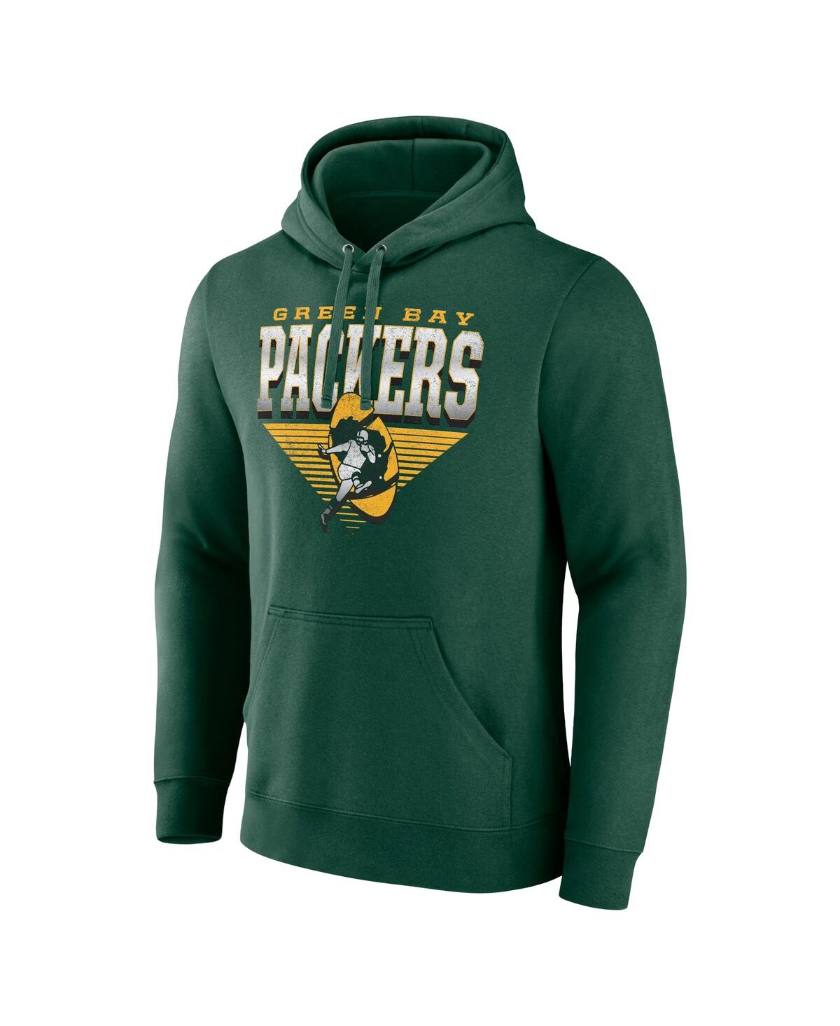 Fanatics Men'sGreen Bay Packers Geometric Chrome Pullover Hoodie - Green