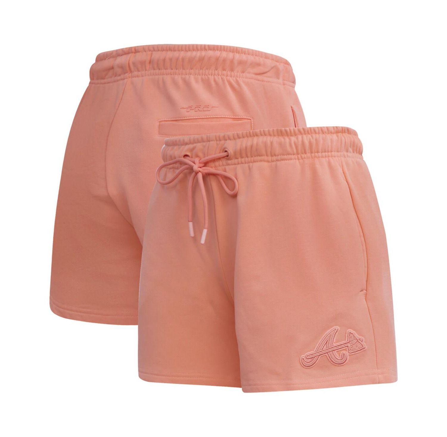 Men's and Women's Pink Atlanta Braves Neutral Fleece Shorts