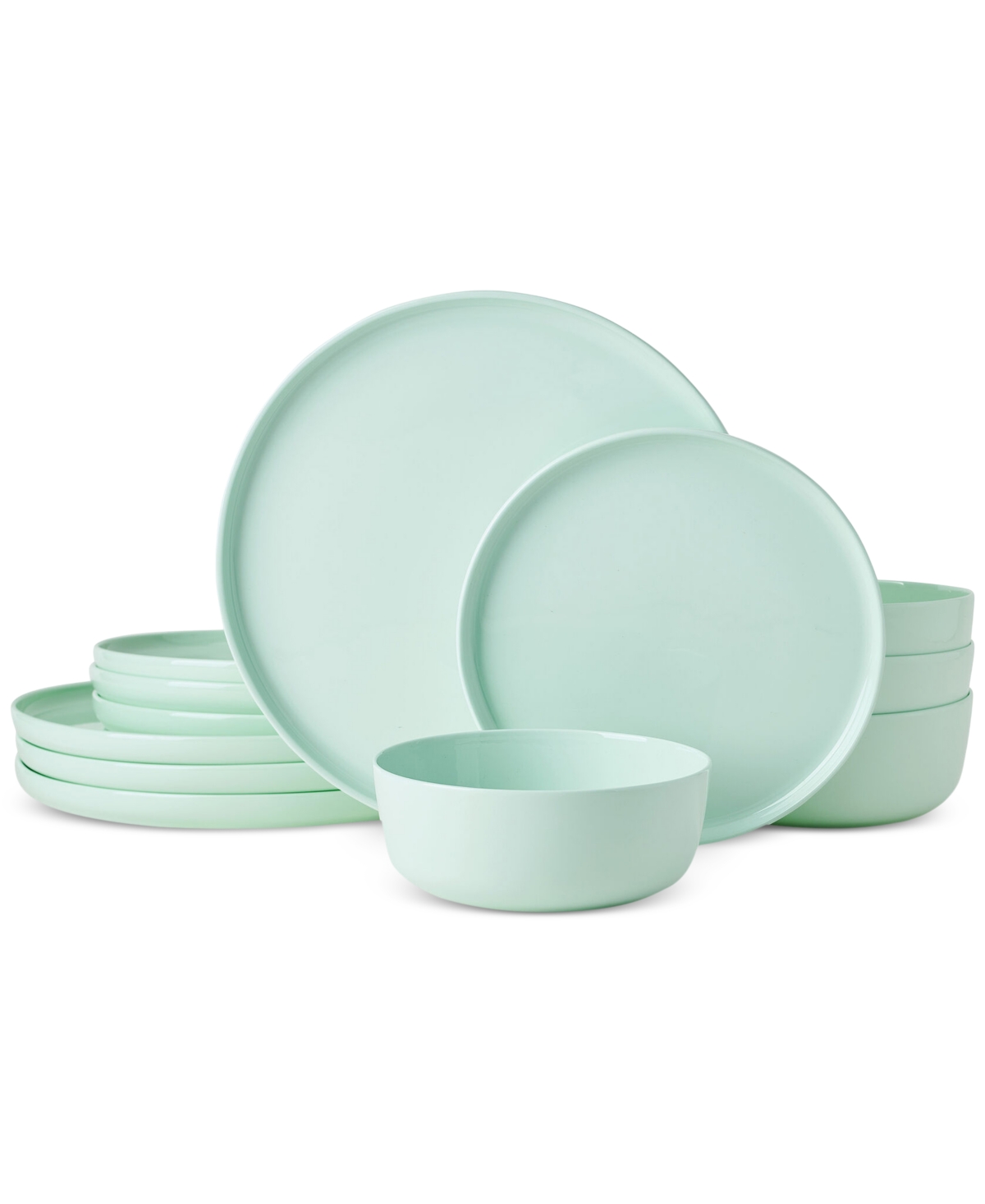 Mikasa Madison Mint Green 12 Pc. Dinnerware Set, Service For 4 In Mint Green