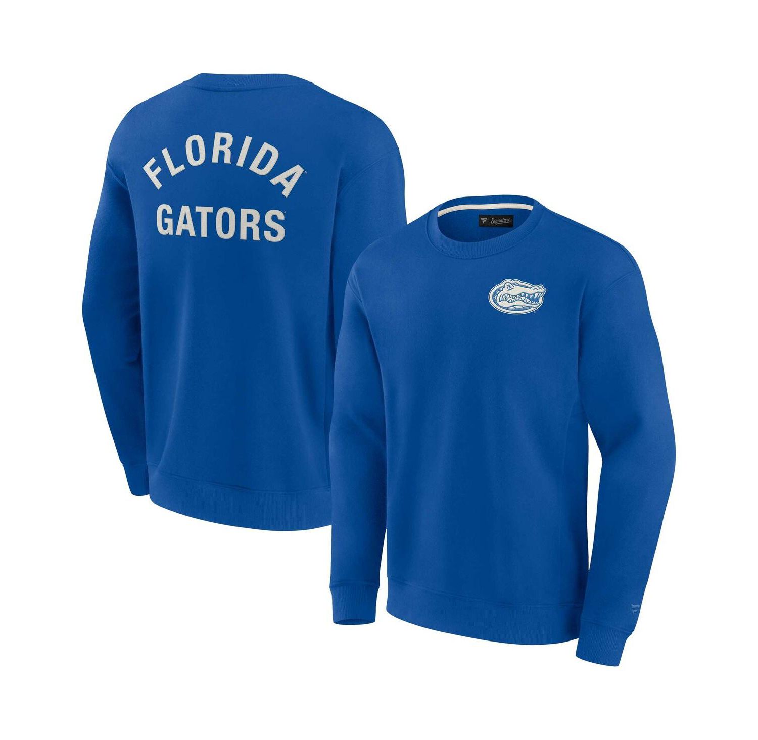 Men's and Women's Royal Florida Gators Super Soft Pullover Crew Sweatshirt