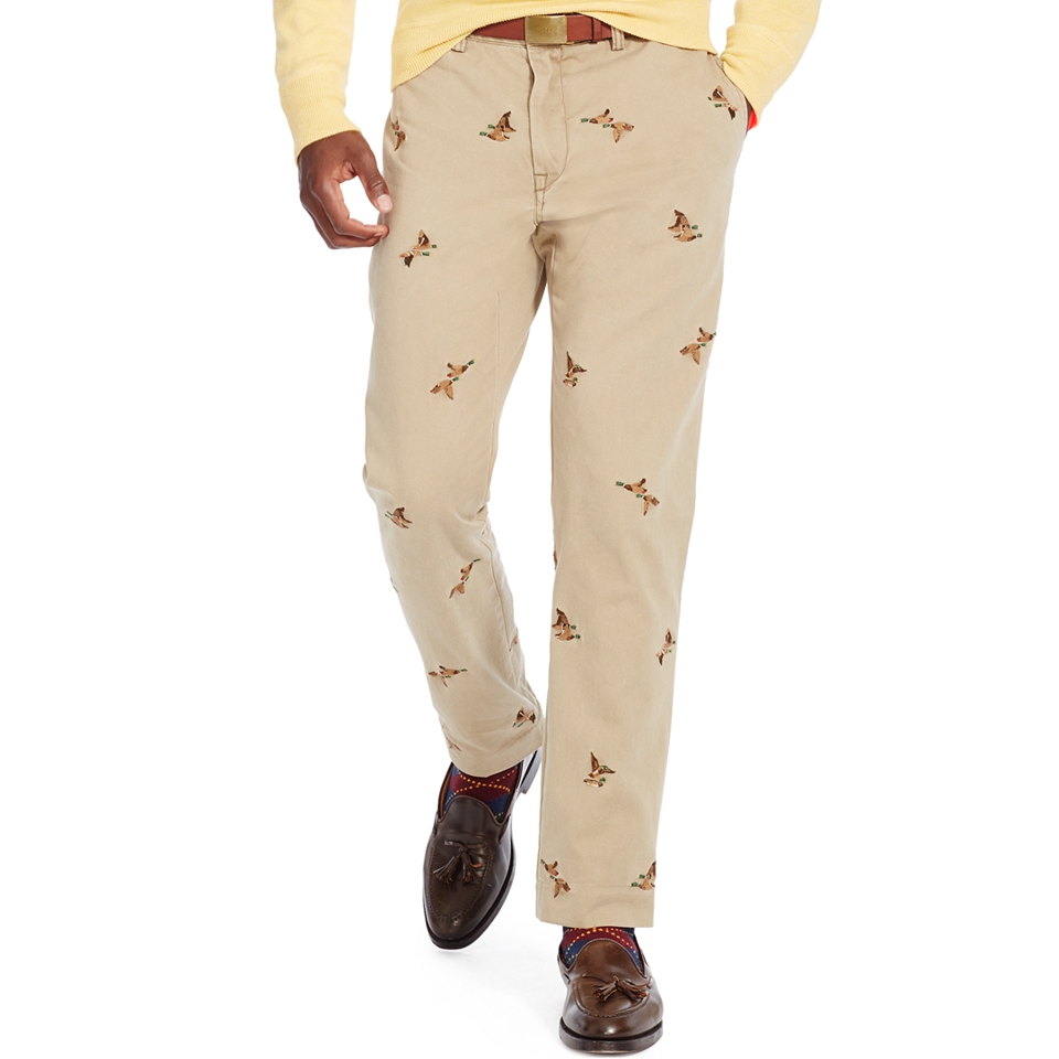 Polo Ralph Lauren Straight Fit Embroidered Bedford Chino Pants