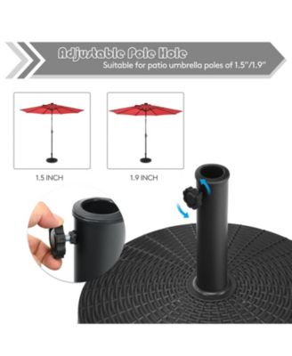 49 LBS Patio Resin Umbrella Base Stand for Outdoor