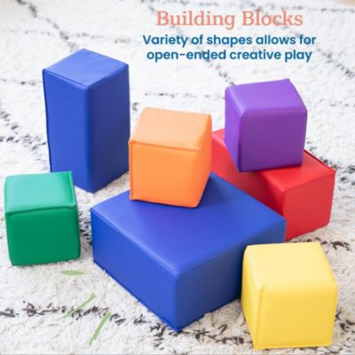 SoftZone Toddler Foam Building Blocks, Contemporary, 7-Piece