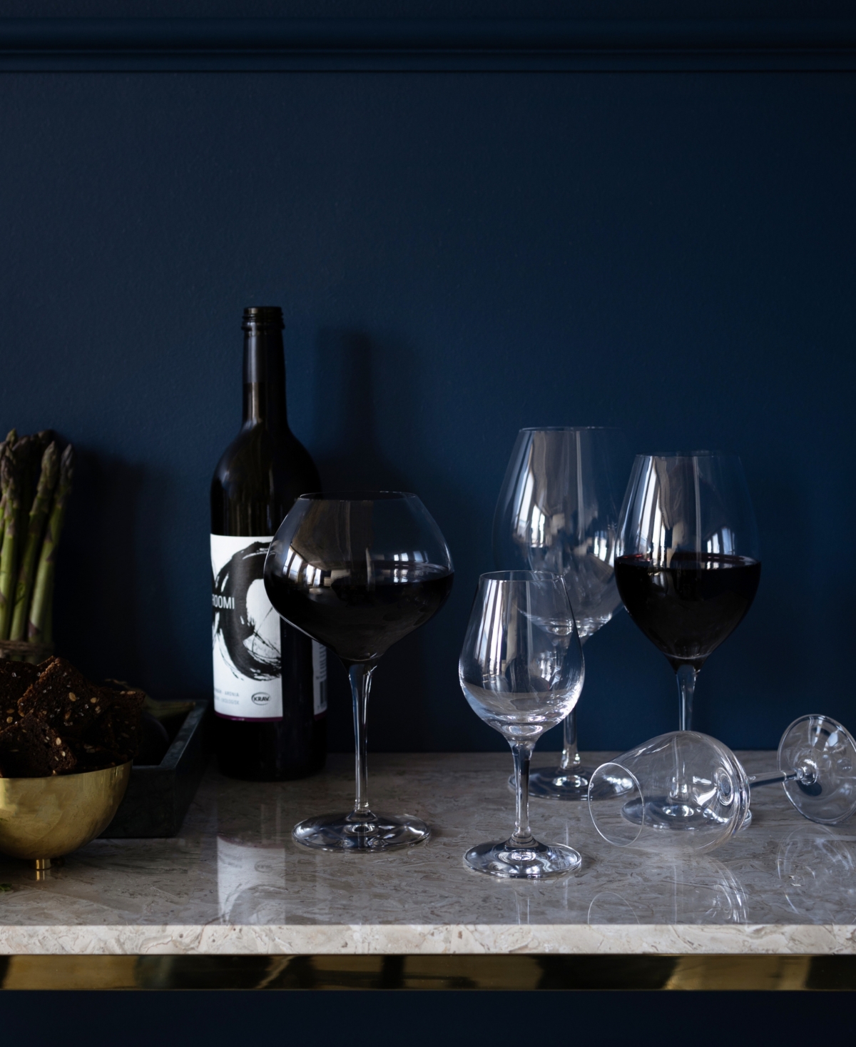 Orrefors Pulse Set Of 4 Wine Glasses In Clear