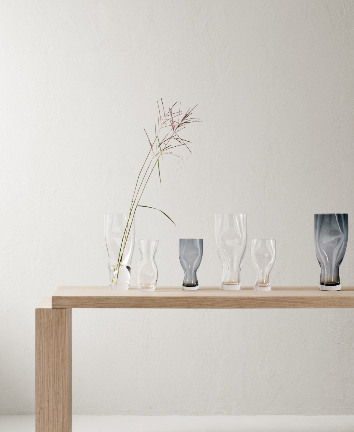 Orrefors Squeeze Small Crystal Vase In Clear