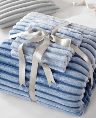 Avril Fluffy Ribbed Plush 3-Pc. Comforter Set, Full/Queen