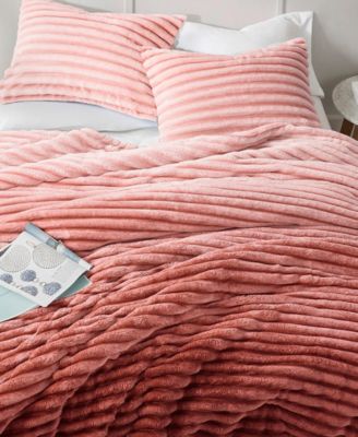 Avril Fluffy Ribbed Plush 2-Pc. Comforter Set, Twin/Twin XL