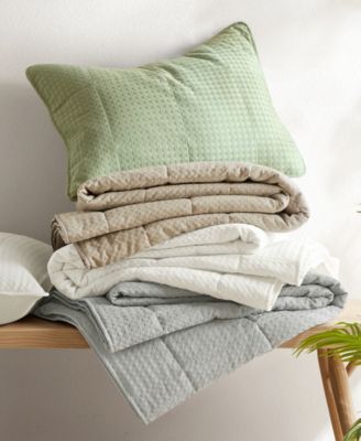 Mina Waffle Weave Textured 3-Pc. Quilt Set, Full/Queen