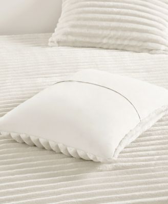 Avril Fluffy Ribbed Plush 2-Pc. Comforter Set, Twin/Twin XL