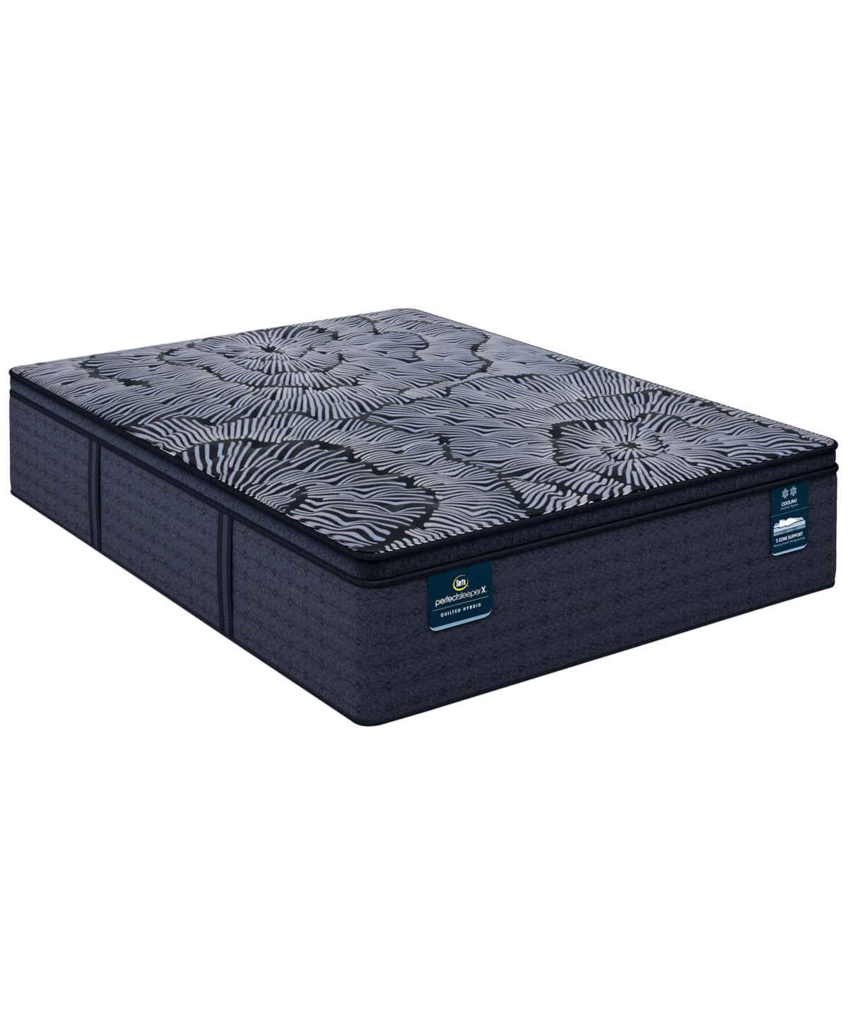 Serta Perfect Sleeper X Lexton Medium Pillow Top 14.25" Quilted Hybrid Mattress Set In No Color