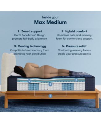 Perfect Sleeper X Max Medium 14.25" Quilted Hybrid Mattress - King