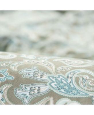 Premium Damask Sage Duvet Cover Set - Duvet Cover (90” x 90”) & 1 Pillow Sham (20” x 26”) - 2-Piece Set, Twin Size