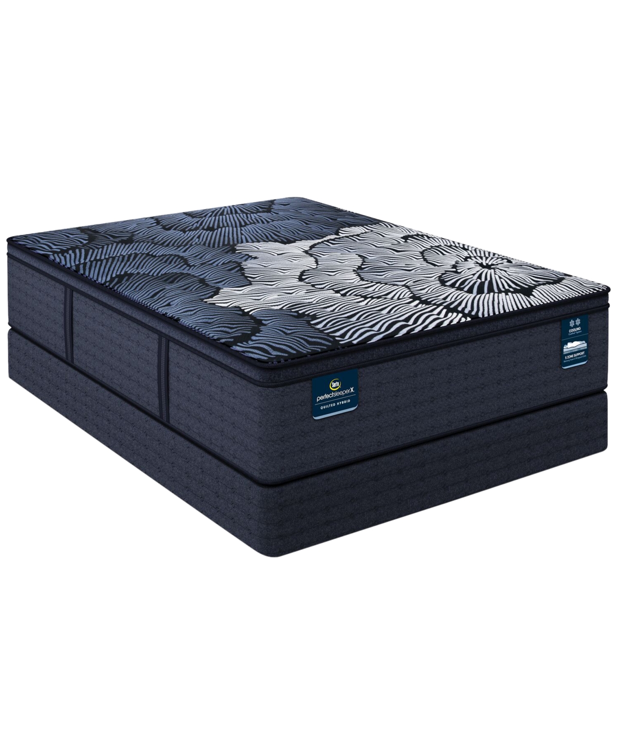 Serta Perfect Sleeper X Max Firm Pillow Top 15.25" Quilted Hybrid Mattress Set In No Color