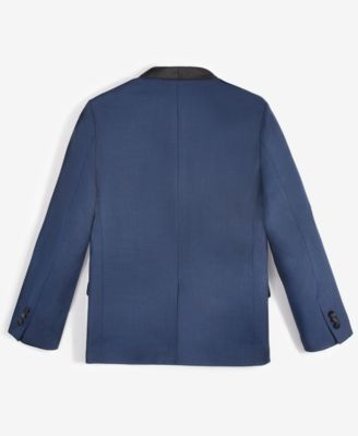 Big Boys Stretch Sharkskin Shawl Collar Sportscoat