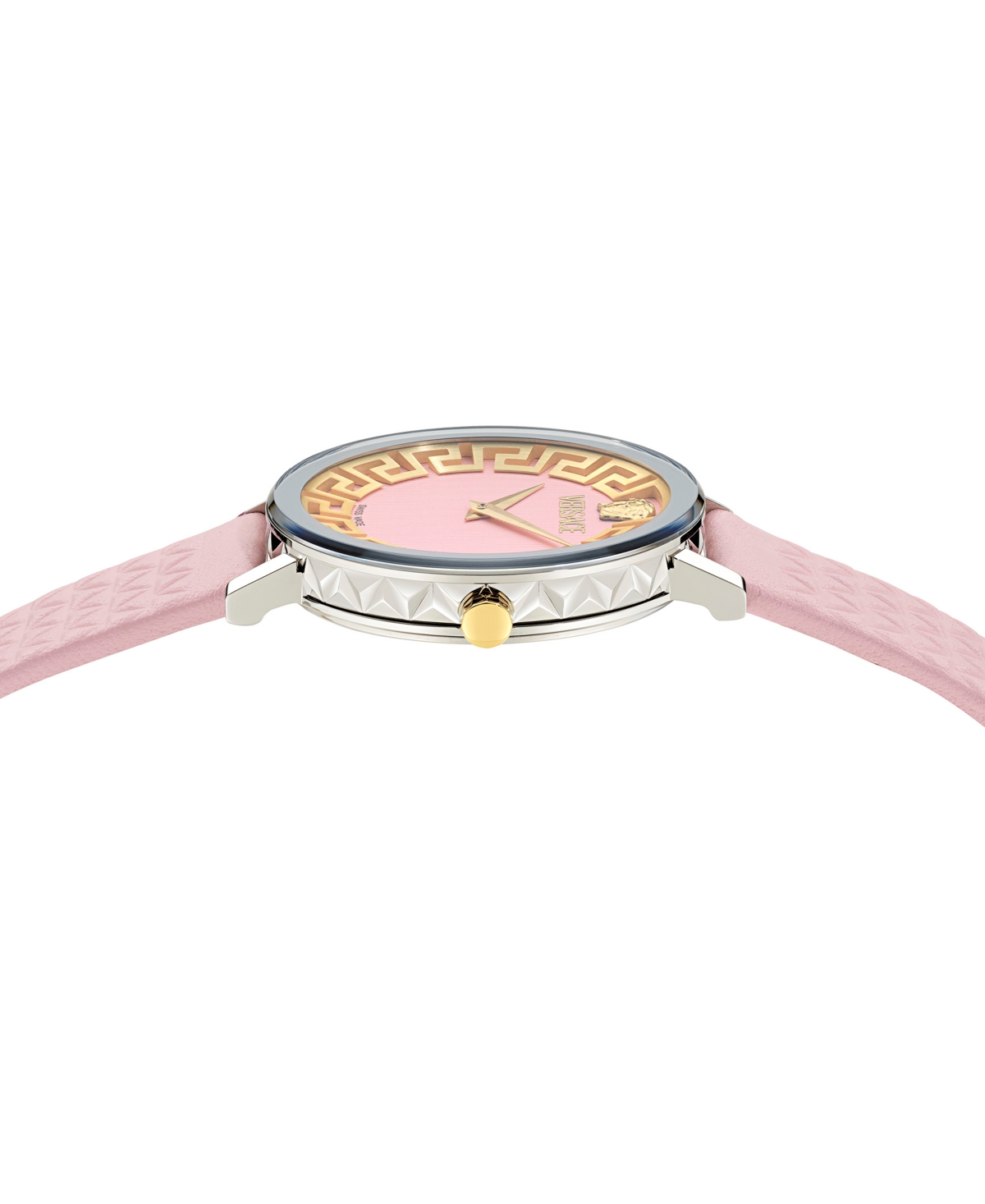 Versace Women's Swiss Daedalus Pink Leather Strap Watch 35mm