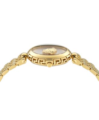 Women's Swiss Medusa Heritage Gold Ion Plated Bracelet Watch 38mm
