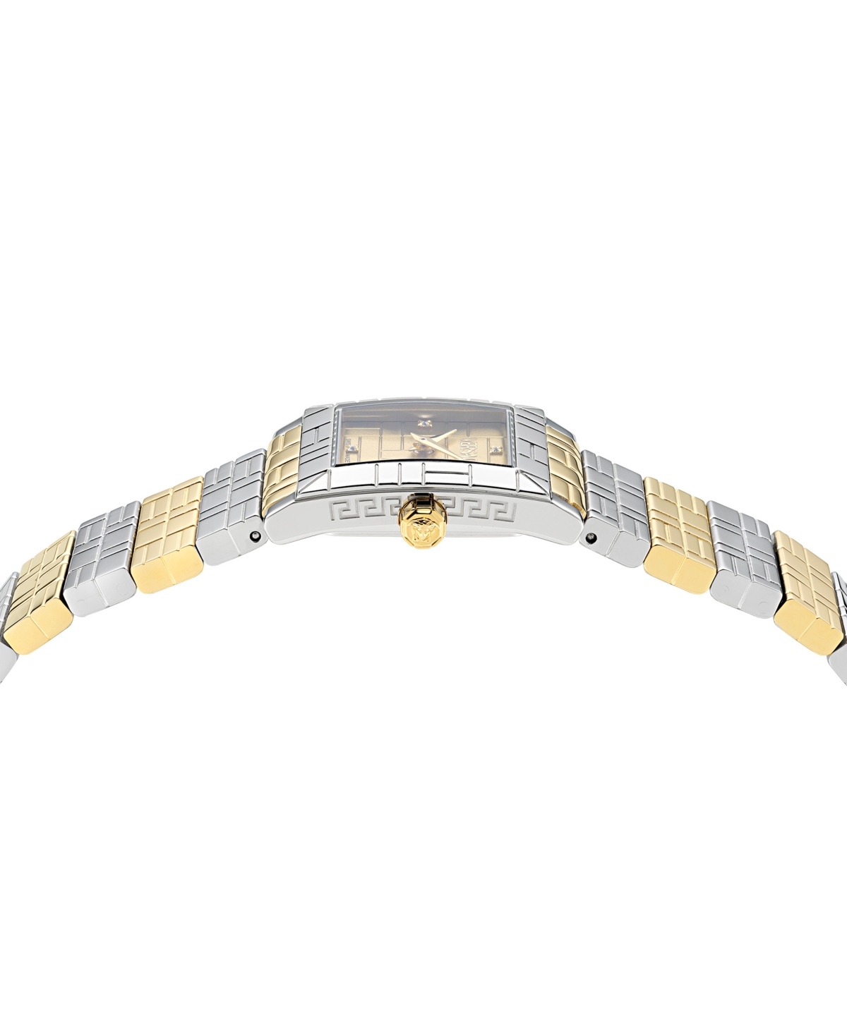 Versace Women's Swiss Mosaic Two-tone Stainless Steel Bracelet Watch 22mm In Two Tone