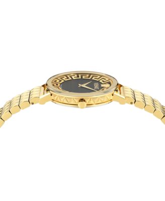 Women's Swiss Daedalus Gold Ion Plated Stainless Steel Bracelet Watch 35mm