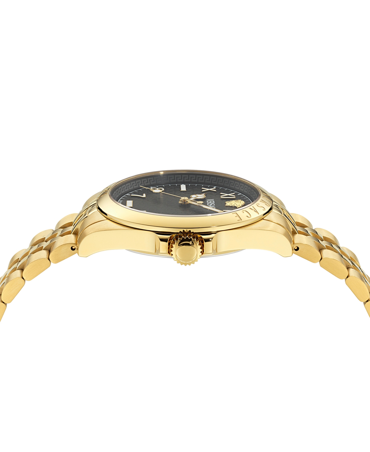 Versace Men's Swiss Anteo Gold Ion Plated Stainless Steel Bracelet Watch 41mm In Ip Yellow Gold