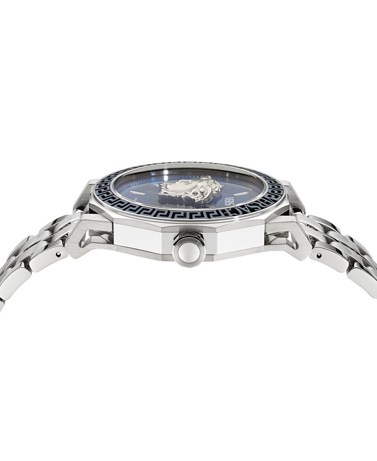 Versace Men's Swiss Stainless Steel Bracelet Watch 43mm In Stainless