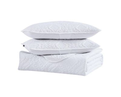 Riviera 3 Piece Embossed Bedspread/Coverlet and Pillow Shams Set