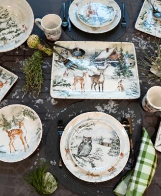 Winter's Frost Large Rectangular Platter