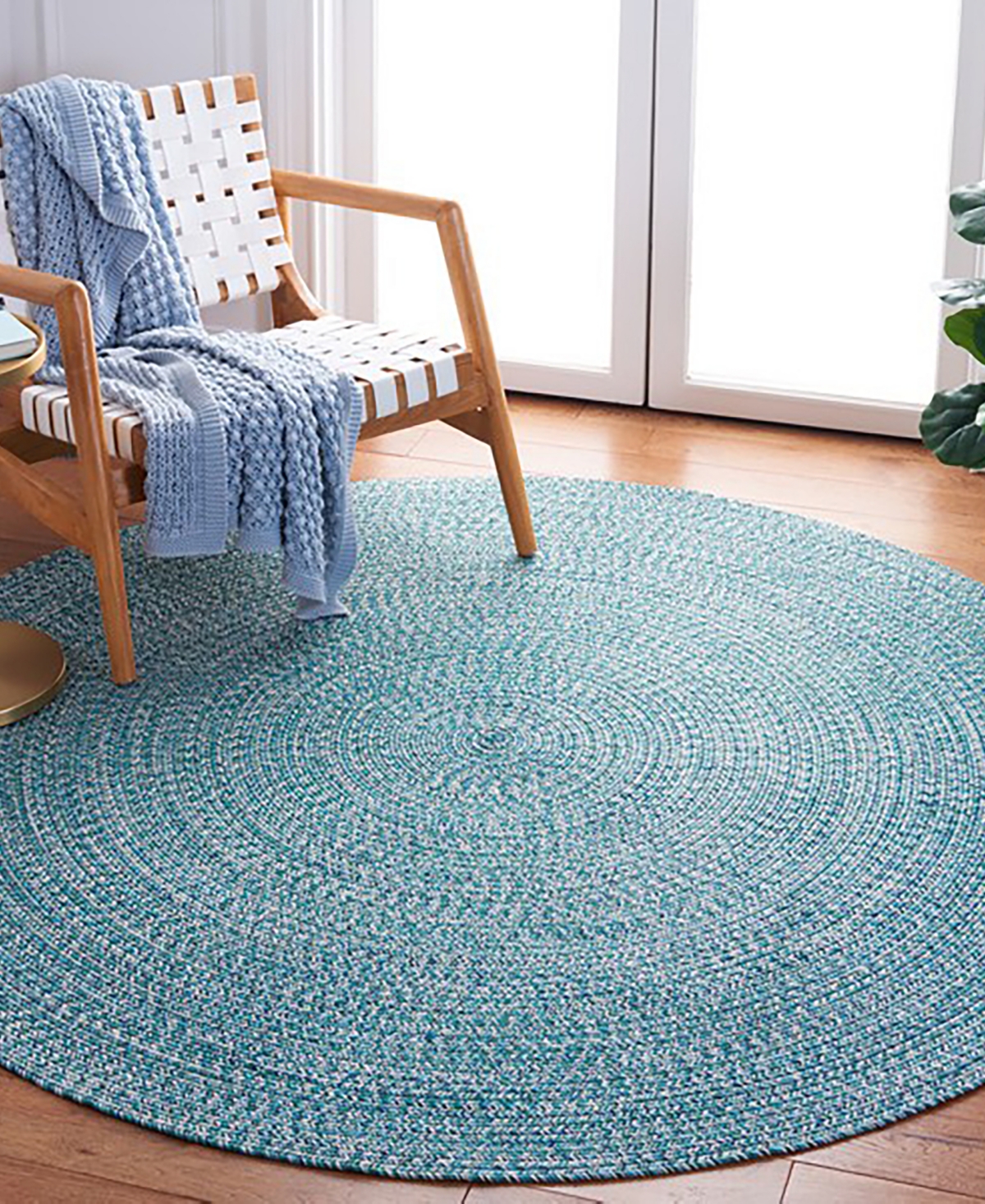 Safavieh Braided BRA201K 7'x7' Area Rug -Green