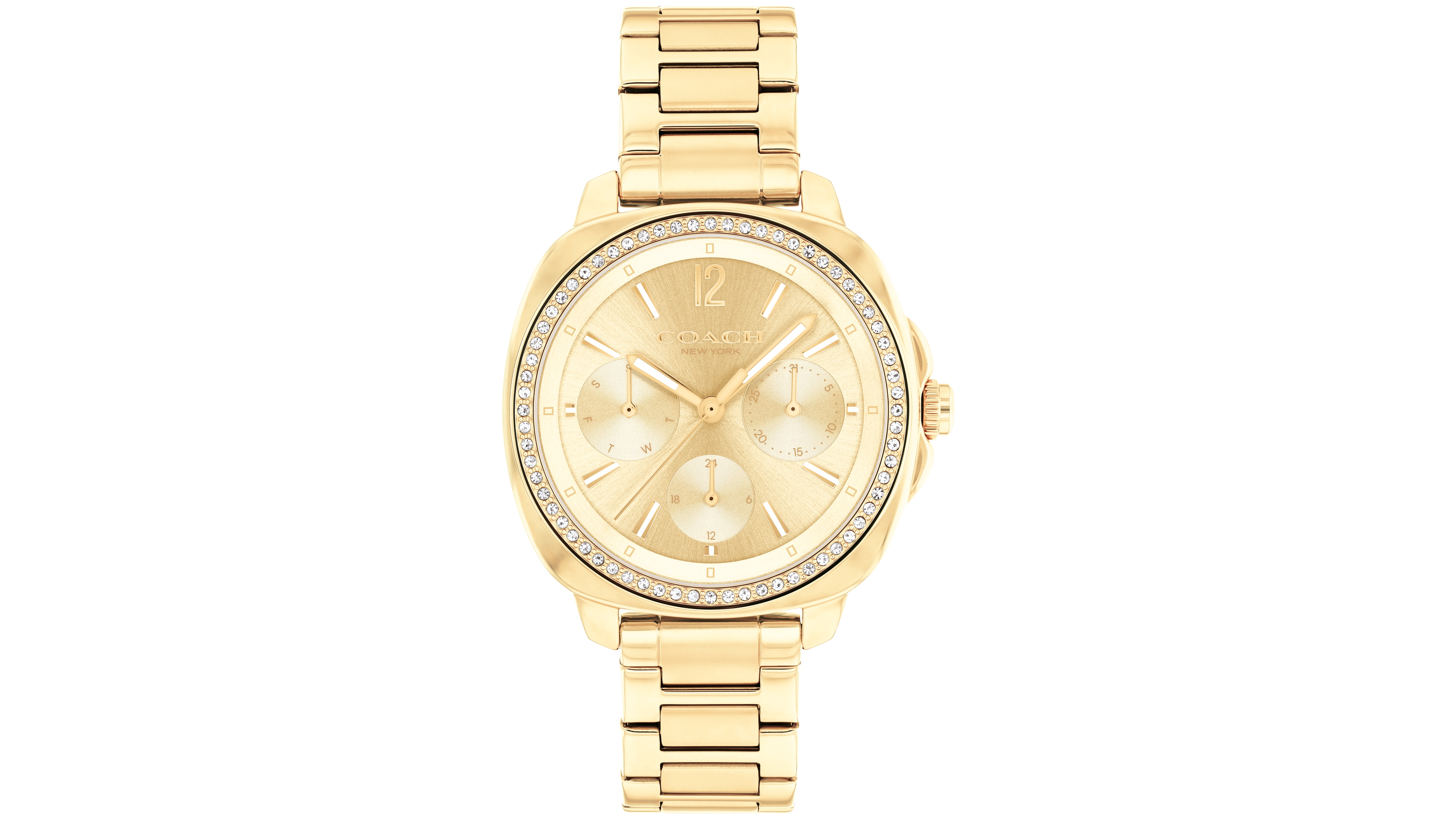 Coach Women's Kitt Gold-Tone Stainless Steel Bracelet Watch 34mm