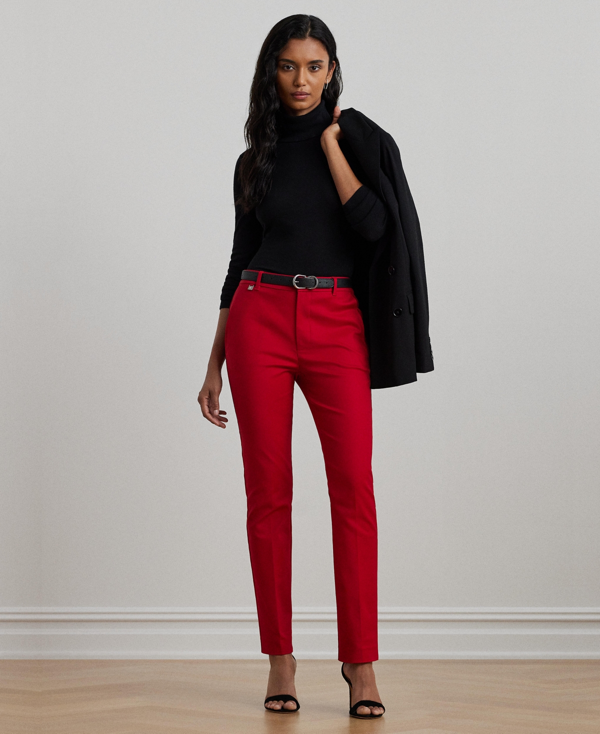 Lauren Ralph Lauren Women's Double-Faced Stretch Cotton Pants, Regular & Petite