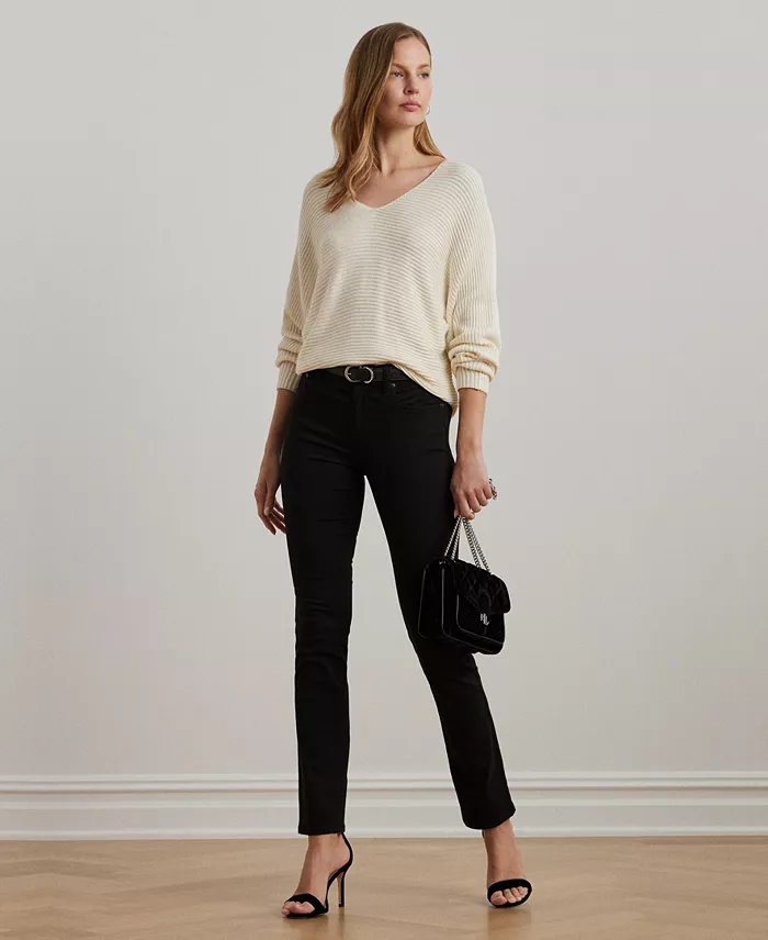 Women's Rib-Knit Dolman-Sleeve Sweater - thumbnail 2