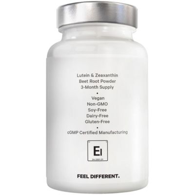 Eyes Lutein Zeaxanthin Supplement - Eyes Vitamins - Lutein and Zeaxanthin from Marigold Extract, Red Beet Root Powder, Black Pepper, 90 Capsules