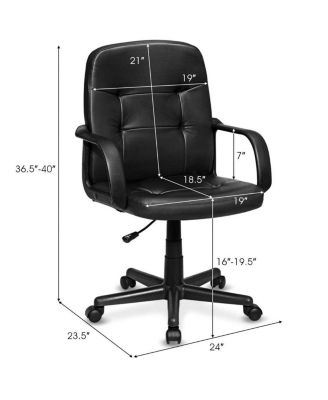 Ergonomic Office Chair with 360-degree Wheels