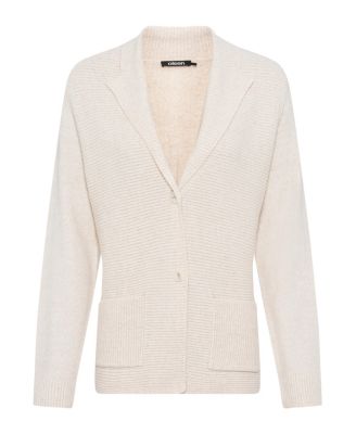 Women's Melange Rib Knit Button Cardigan