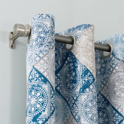 Lawson Global Medallion Print Room Darkening Grommet Curtain Panel