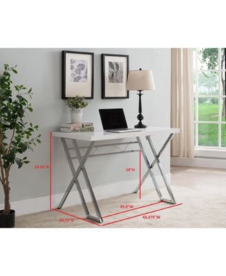 Modern Home Office Writing Workstation Computer Desk (White)