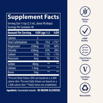 ConcenTrace Trace Mineral Drops Supports Energy & Digestion - 48 Servings