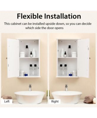 Bathroom Wall Cabinet with Single Mirror