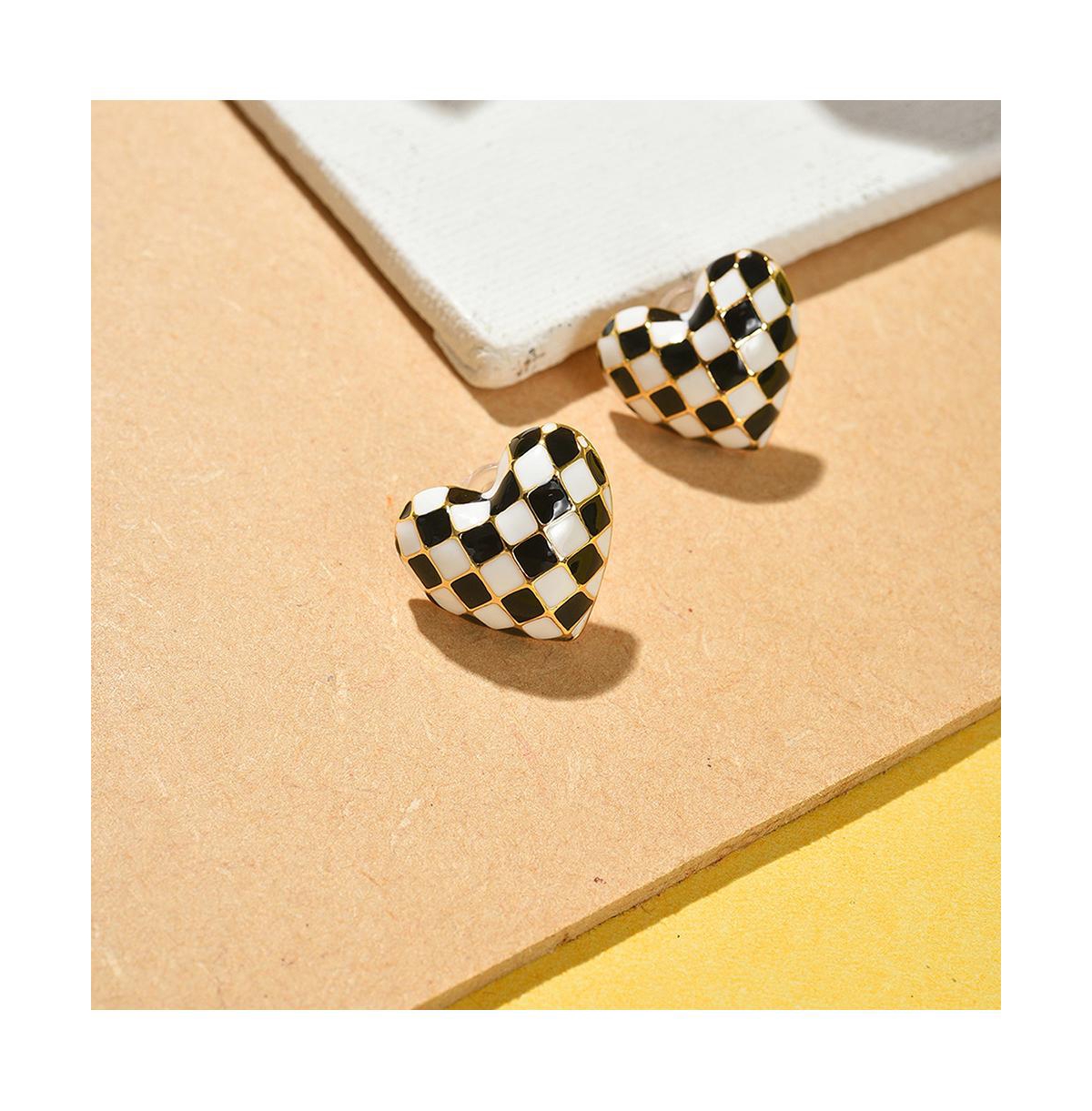 Sohi Women's Heart Stud Earrings