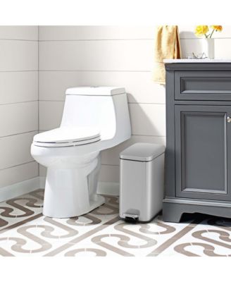 2 Pack Trash Can Combo Set with Step-on Pedal Removable Inner Buckets for Kitchen