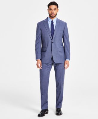 Brooks Brothers B By  Mens Classic Fit Wool Blend Suit In Blue Multi