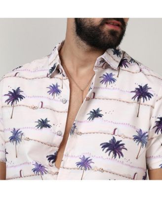 Men's Ivory White Desert Palm Shirt