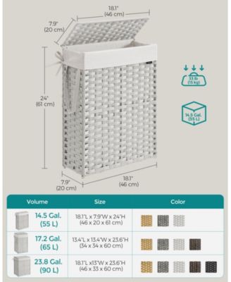 Slim Laundry Hamper with Lid Compact and Stylish for Efficient Laundry Storage