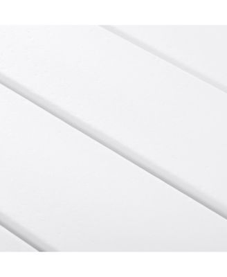 Modern Low Outdoor Patio Square HDPE 37" Coffee Table