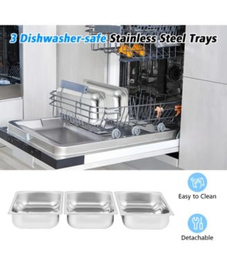 2 in 1 Electric Warming Tray with Temperature Control